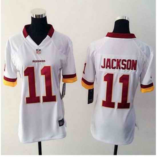 Women NEW Washington Redskins #11 DeSean Jackson White Stitched NFL Elite Jersey